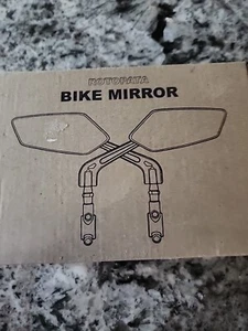 ROTOPATA Bicycle Handlebar Mirrors 2 Pack HD Adjustable Wide-Angle Black 1Pair - Picture 1 of 6