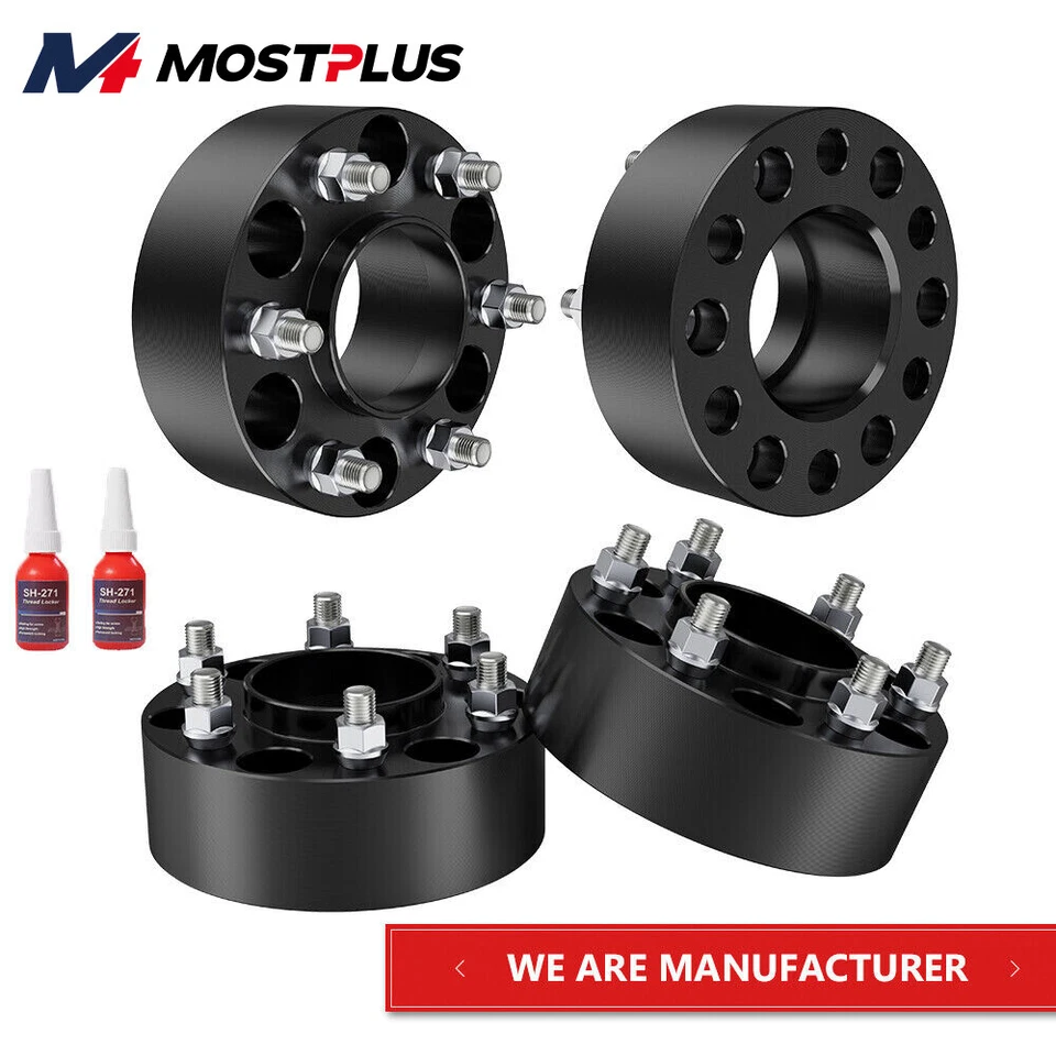 4X 2" Wheel Spacers 6x135mm For 2003-14 Ford Expedition Lincoln Navigator M14x2 - Image 1 of 4