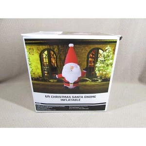 Gnomo di Babbo Natale gonfiabile 6 piedi nuovo con scatola - Foto 1 di 5