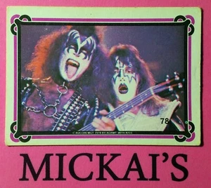 KISS DONRUSS TRADING CARD 1978 AUCOIN SERIES 2 - NUMBER 78 - GENE AND ACE - Foto 1 di 2