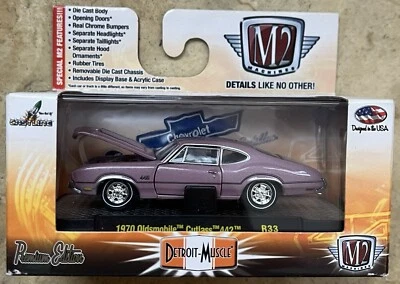 M2 Machines 70 1970 Oldsmobile Olds Cutlass 442 Detroit-Muscle Car R33 15-69 - Image 1 of 2