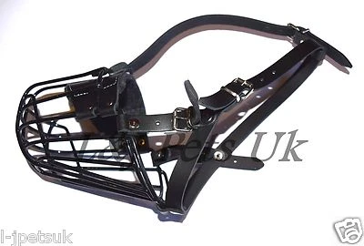 CHAMPION FOR L&J PETS UK New STRONG Metal Winter Wire Basket Dog Muzzle for Cocker Spaniel