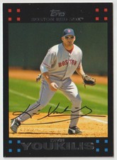 TOPPS 2007 KEVIN YOUKILIS RED SOX BOS7 SINGLE BASEBALL CARD - UGRADEIT