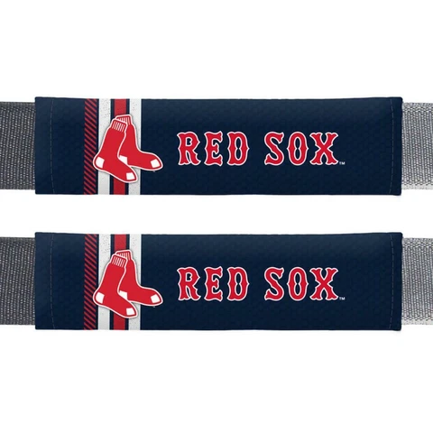 Boston Red Sox Rally Design Seat Belt Pads 2 Pack [NEW] Car Seatbelt Shoulder Cover