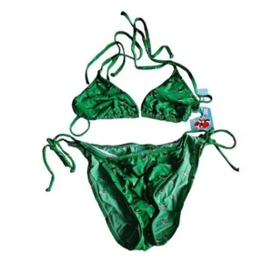 Vintage Paul Frank Womens Bikini, Dic the Whale, Green, Bathing Suit, Large - Picture 1 of 7