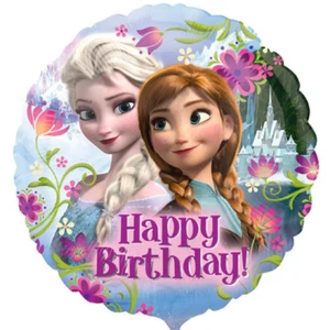 Balloon 18" Princess Frozen Elsa Anna Winter Snow Mylar Birthday Party Gifts - Picture 1 of 1