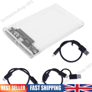 USB 3.1/Type C External Hard Drive Enclosure Reusable for 2.5 Inch SATA HDD SSD - Afbeelding 1 van 18