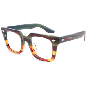 Vintage Plate Eyewear Handmade Rivet Crafted Large Eyeglass Frames Retro Eyewear - Picture 1 of 17