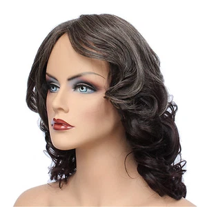 Classic Cap women Synthetic wavy Medium Havana/Ash Brown full wig HengFeng MHL08 - Picture 1 of 6