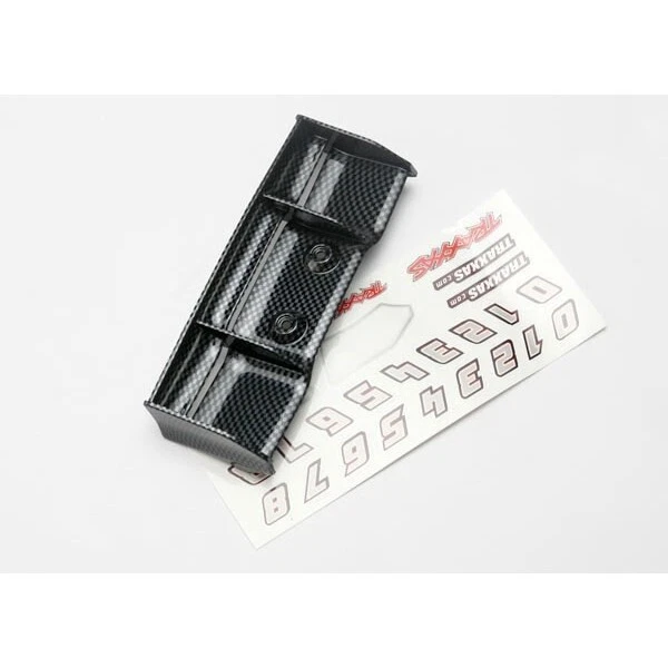 Traxxas 1/16 E-Revo Exo-Carbon Finished Wing w/Decal Sheet  TRA7122G - Image 1 of 1