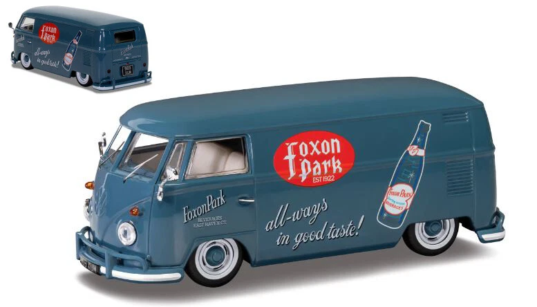 MODELLINO FURGONE STATICO VANGUARDS VW TYPE 2 T1 PANEL VAN FOXON PARK SCALA 1:43 - Immagine 1 di 1