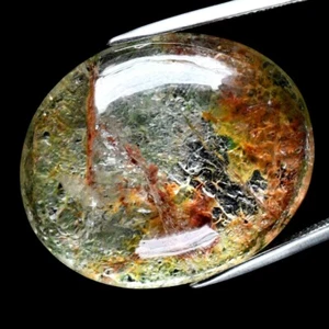 💎 54,83ct ovaler Cabochon natürlicher weißer Quarz Einschlüsse - atemberaubend, Myanmar Edelstein - Bild 1 von 10