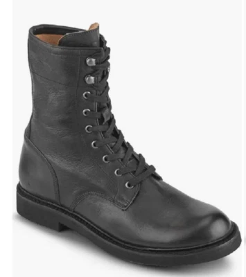 Botas de cuero envejecido negras Frye Dean Combat con cordones EE. UU. 13 M para hombre Foto 1 de 4