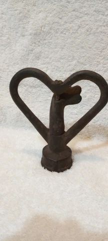 Sprinkler Head, Heart Shaped, Antique Cast-Iron Cover