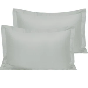 Hotel Quality Pillow Shams Cotton Sateen Pillowcases 2 Pack Standard Queen King - Picture 1 of 42