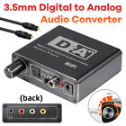 RCA Digital Optical Coax Coaxial Toslink to Analog Audio Converter/Adapter Cable