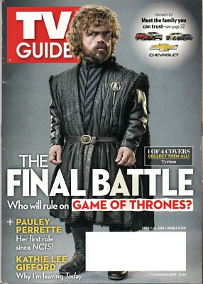 TV GUIDE Magazine April 1-14 2019 Peter Dinklage Tyrion Game of Thrones - Image 1 of 3