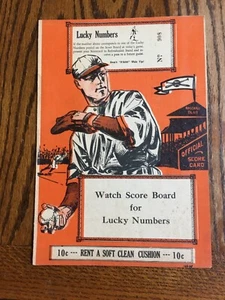 Programa de béisbol 1933 Binghamton Triplets vs Williamsport Grays - Imagen 1 de 4