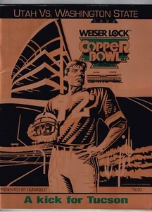 1992 Copper Bowl Game Program washington state cougars Utah Utes - Picture 1 of 2