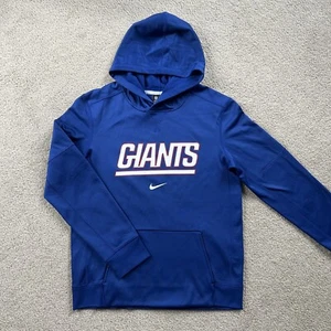 Nike Youth New York Giants Royal Blue Therma-Fit Pullover Hoodie Size XL 18/20 - Picture 1 of 9
