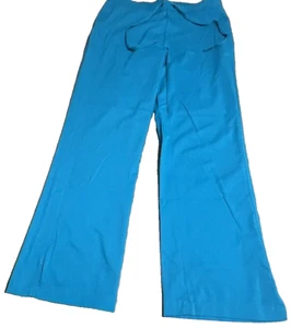 Pantalones Médicos Healing Hands Mujer Grandes Etiqueta Púrpura Azul Pierna Ancha - Imagen 1 de 7