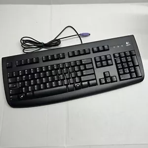 Logitech Deluxe 250 Wired PS/2 Keyboard Y-SAF76 Black - Picture 1 of 8