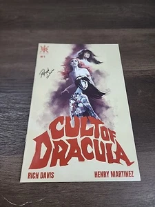 #1 Cult of Dracula Source Point Press 2021 Rich Davis Autographed Horror Comics - Picture 1 of 13