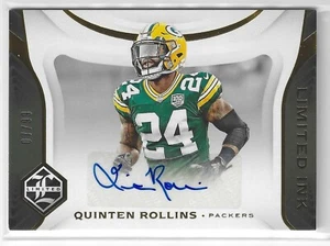 QUINTEN ROLLINS 2018 PANINI LIMITED LIMITED INK AUTO /99 GREEN BAY PACKERS - Picture 1 of 2