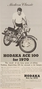 1970 Hodaka Ace 100 Motorcycle Print Ad  - Picture 1 of 1