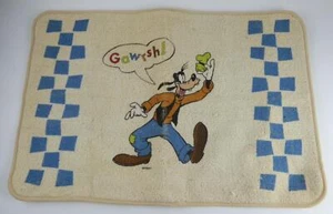 Disney Goofy Ga Wrsh! 20 Zoll x 30 Zoll Teppich mit Gummistücklage Vintageffor - Bild 1 von 3