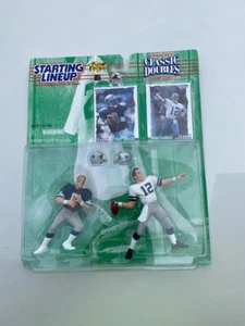 1997 NFL Starting Lineup Classic Doubles Troy Aikman Roger Staubach figura - Imagen 1 de 1