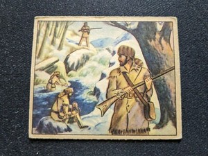1949 Bowman Wild West Card # A-4 Mountain Men (VG/EX)