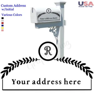 Custom Mailbox Address Vinyl Decal Sticker For Numbers Monogram Lettering - Picture 1 of 5