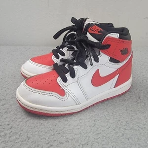 NIKE Toddler Air Jordan Retro 1 High Heritage TD Red White AQ2665-161 Size 9C US - Picture 1 of 9