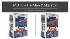 Masters of the Universe MOTU-Caja Japonesa de Colección HE-MAN & SKELETOR AF Set - Imagen 1 de 3