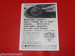¡WOW! Anuncio de mini bicicleta de 1961 embragues de mercurio vintage y raro - Imagen 1 de 1