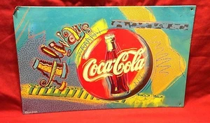 Coca Cola Vintage Retro Always Coca Cola Blechschild 1995 10 x 15,5 - Bild 1 von 7