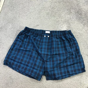 DEREK ROSE Boxer Short Mens Extra Large Boxer Briefs Trunk Underwear Plaid Navy - Picture 1 of 7
