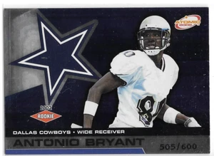 ANTONIO BRYANT ROOKIE SERIAL /600 2002 PACIFIC ATOMIC 103 DALLAS COWBOYS - Picture 1 of 1