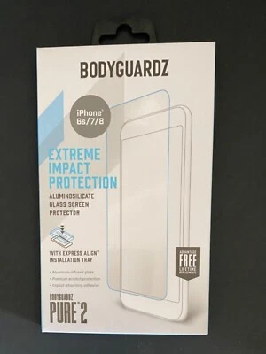 BodyGuardz Pure2 iPhone 6/6s/7/8 Plus, Protector Pantalla Cristal - Transparente Foto 1 de 3