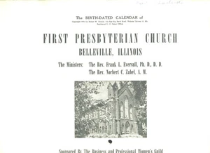 PRIMERA IGLESIA PRESBITERIANA, BELLEVILLE, IL - CALENDARIO DE FECHA DE NACIMIENTO - 1951 - 2 - Imagen 1 de 3