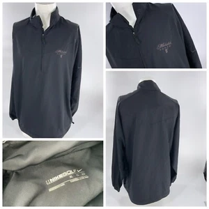 Nike Golf Michelob Lager Wind Pullover XL Men Black ¼ Zip PGA YGI G2-193 - Picture 1 of 12