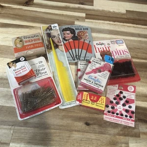 10 VTG Gayla Hair Pins Hold Bob Gaylord Products Box 1950's Chicago USA LOT 10 - Picture 1 of 5