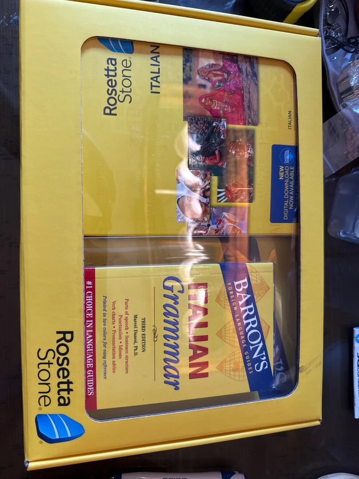 Rosetta Stone ITALIANO Level 1-5 Set with Grammar, Dictionary, At A Glance New - Image 1 of 1