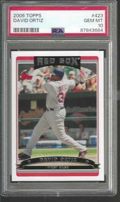 LEER ANUNCIO PRIMERO CUIDADOSAMENTE-2006 TOPPS DAVID ORTIZ #423 PSA 10 TARJETA COLECCIONABLE Foto 1 de 2