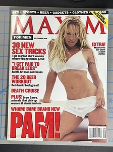 MAXIM Magazine September 1999 Pamela Anderson Baywatch Vintage - Picture 1 of 12
