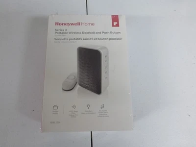 Timbre inalámbrico portátil Honeywell Home Serie 3 y pulsador RDWL313A2000/E Foto 1 de 4