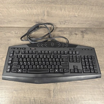 Dell Alienware TactX Gaming Illuminated Keyboard Y-U0008-O KG900 Wired Tested - Image 1 of 4