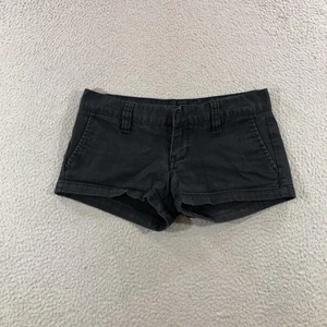 Pantalones Cortos Hurley Para Mujer 0 Negro Chino Algodón Spandex Tiro Bajo Primavera 2010 Informales - Imagen 1 de 14