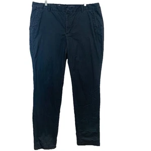 Eddie Bauer Flanell gefütterte Chino Hose Boyfriend Relaxed 18 hoch grau Taschen 33" - Bild 1 von 10